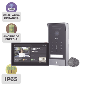 CS-HP7/PRO - Video Portero Inteligente / 4K UHD / Wi-Fi 6 Dual Band / Reconocimiento de Venas de Palma y Facial / Monitor Táctil 8" / Visión Nocturna Color / IP65