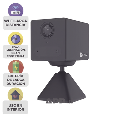CSCB2BK - Cámara IP Wi-Fi / 2 Megapixel Full HD / Batería Recargable 2000 mAh / Audio Bidireccional / Visión Nocturna 5 m (16.4 ft) / Instalación Magnética