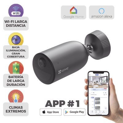 CS-EB3 - EZVIZ Cámara IP Inalámbrica CS-EB3, 2K 3MP, Micro SD, 15m IR, Exterior