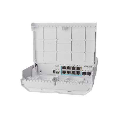 CSS610-1GI-7R-2S+OUT, NetPower Lite 7R, Switch Smart 7 puertos PoE Inverso Gigabit