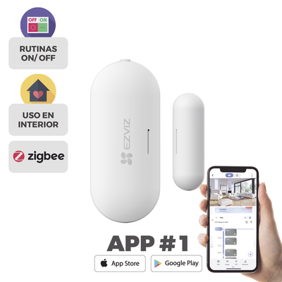 CS-T2C - Ezviz Sensor de Contacto Magnético Inalámbrico / Zigbee / Separación de Alarma 25 mm ± 5 mm