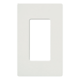 Lutron Electronics Placa de Pared Decoradora / 1 Espacio / Sin Tornillos Visibles CW1WH