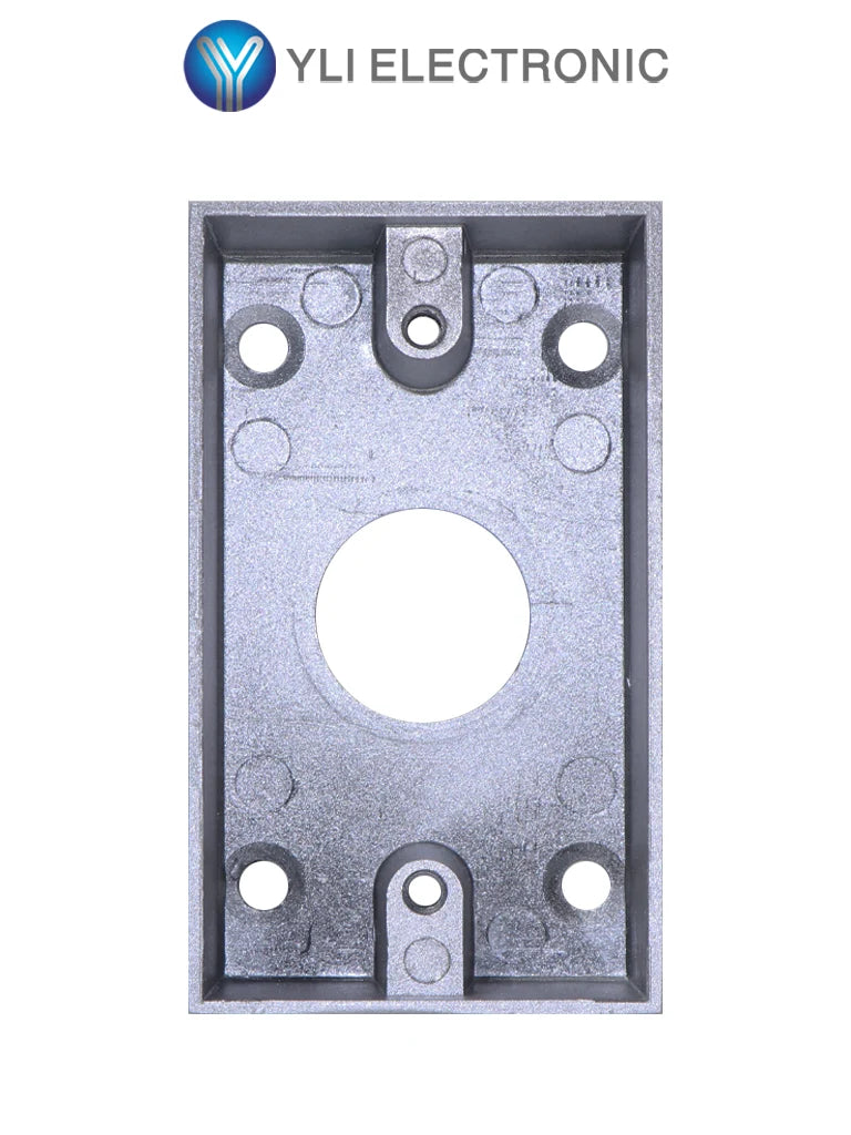 Caja de Montaje Metálica YLI MBB800AM, Forma Rectangular, para Botón, Resistente