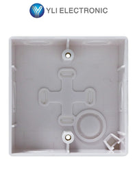 Caja de Montaje para Botón YLI MBB800BP, Plástica, Cuadrada, Resistente al Agua