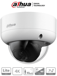 Cámara Domo Antivandálica Dahua HAC-HDBW1801EAN, 4K 8MP, Lente 2.8mm, WDR Real 120dB, IR 40m, IP67 IK10