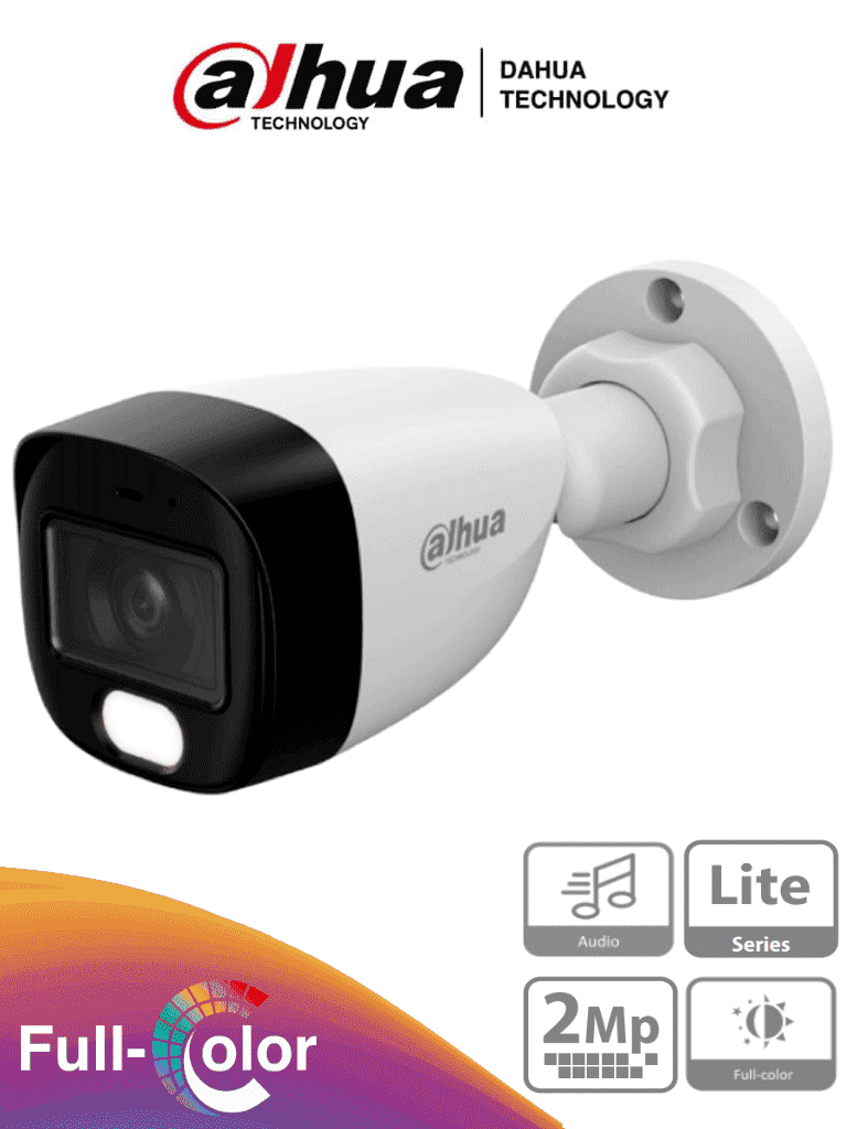 Cámara Bullet Dahua HAC-HFW1209CN-A LED S3, 1080p, Lente 2.8mm, Micrófono Integrado, 30m Luz Visible, IP67, DWDR, Starlight
