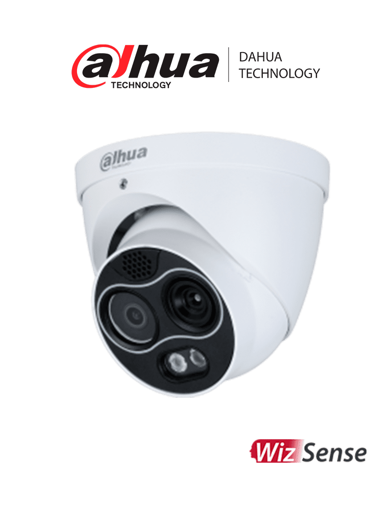 Cámara IP Térmica DAHUA DH-TPC-DF1241N-D3F4 256x192, Lente Dual 3.5mm, 4MP 4mm, H.265, IP67, PoE