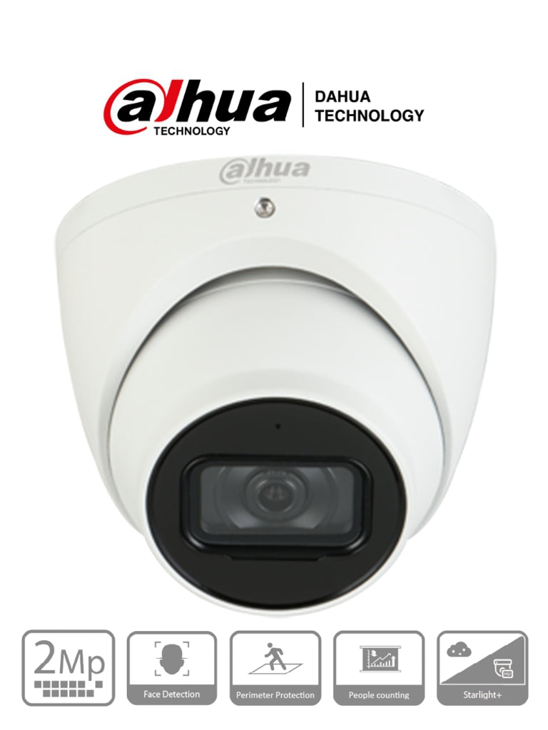Dahua Cámara IP Domo 2 MP, Lente 2.8 mm, IR 50 mts, PoE, IP67