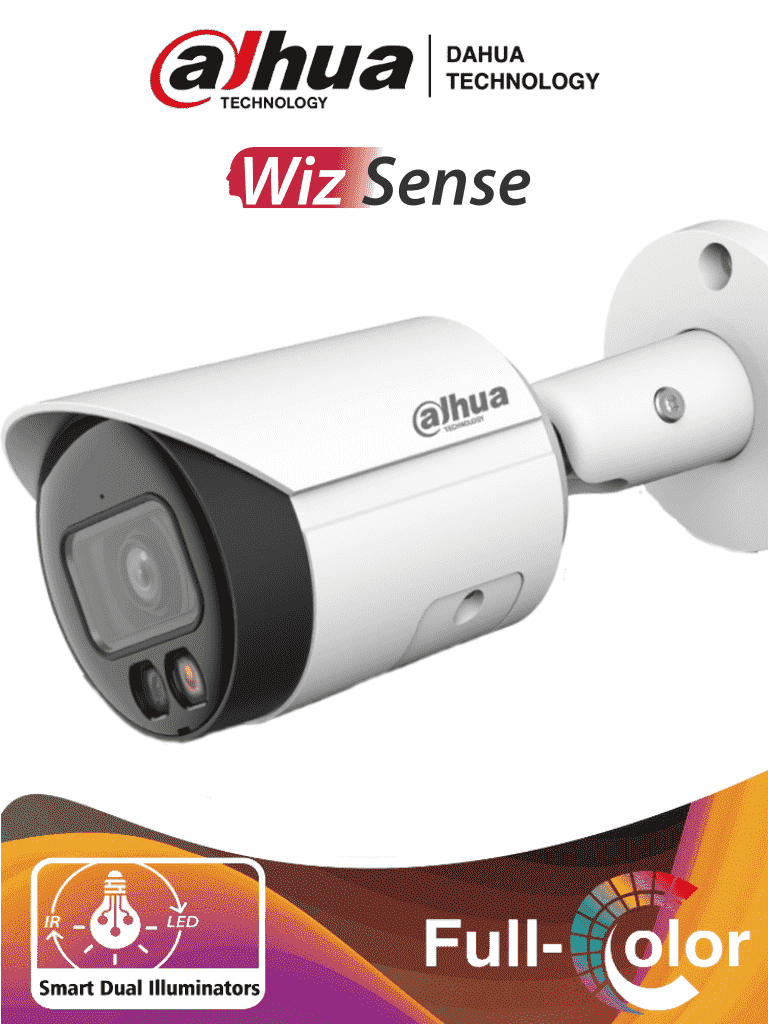 Dahua Cámara Bullet IP 4MP, Lente 2.8mm, IR 30m, PoE, WDR 120dB