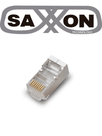 Conector RJ45 SAXXON S901B, UTP/FTP, CAT 5E, Blindado, 100 piezas