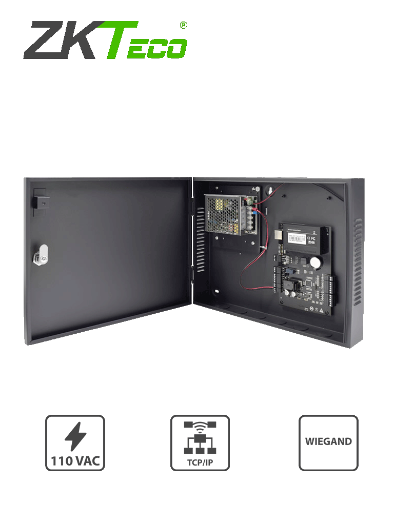 Control de Acceso ZKTeco C3100B para 1 Puerta, Gabinete y Fuente / Sin Biometría / Software ZKAccess 3.5