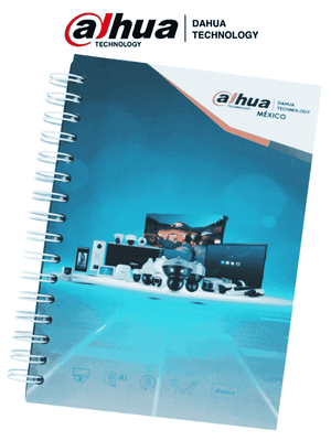 Cuaderno de Trabajo 100 Hojas con Logotipo Dahua 21x27cm Papel Bond 80gr