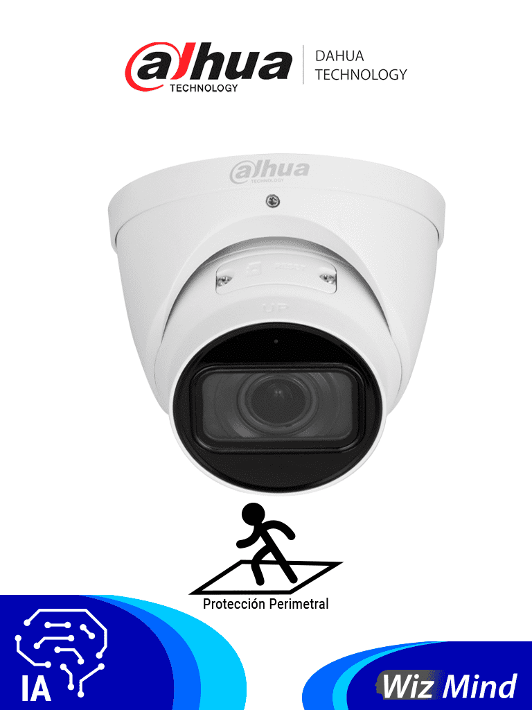 Cámara Domo Dahua DH-IPC-HDW5541TP-ZE-27135-S3 5MP, 2.7-13.5mm, IR 40m, H.265, IA, Metadatos, ePoE, SMD 3.0, IP67, MicroSD