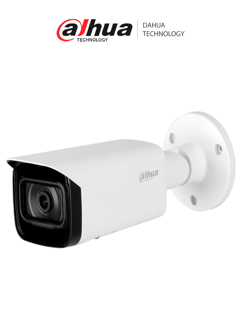 Cámara Bullet Dahua DH-IPC-HFW5442T-SE 4MP AcuSense WizMind, Detección Facial, Mapa de Calor, Lente 2.8mm, IR 80m, SMD 3.0, Micro SD, ePoE IP67 IK10