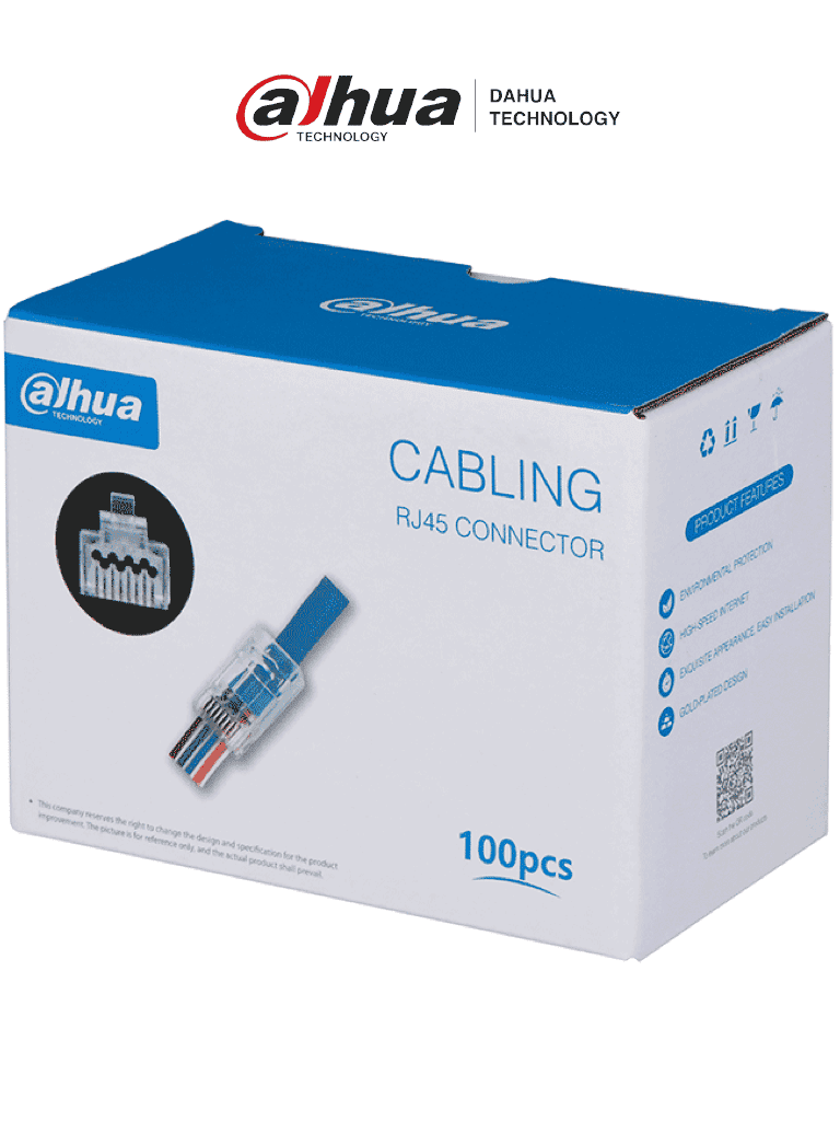 Caja DAHUA DH-PFM976-631-PT Cat6 Pass Through RJ45 / Chapado Oro 15U"/ UL94V-2 / 100 Plugs