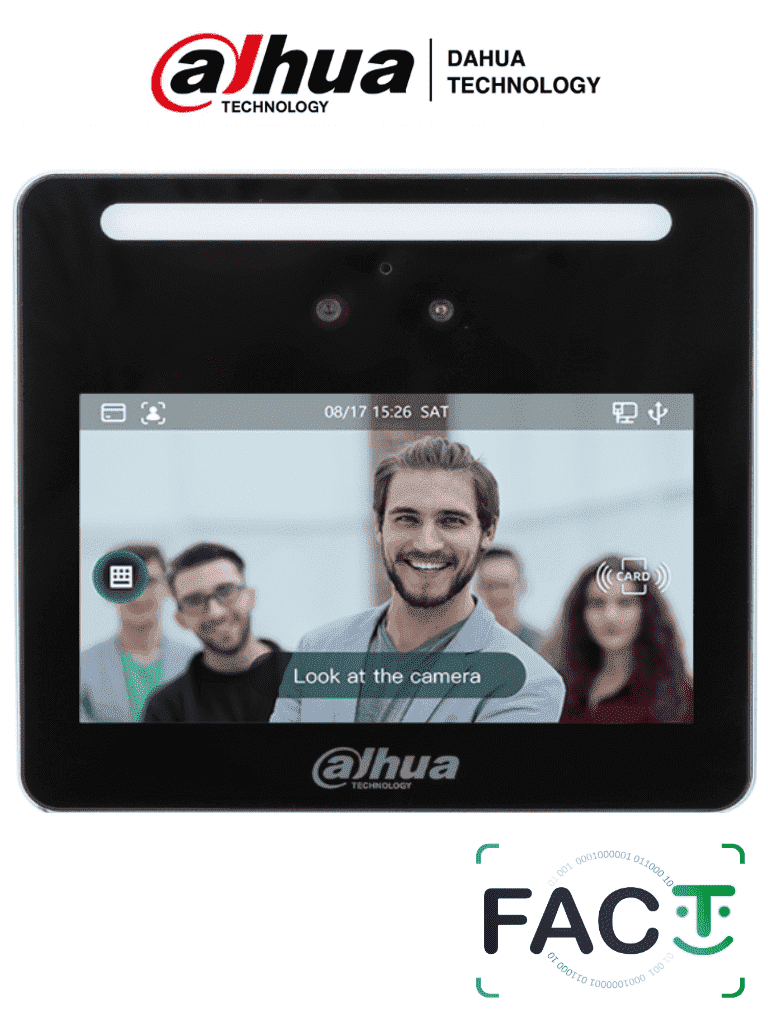 Control de Acceso Facial Dahua ASI3213G-MW 1500 Rostros 4.3" 0.3-1.5m