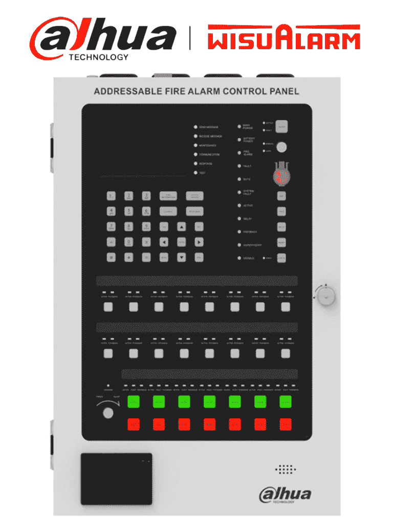 Dahua DHI-HY-1025 Panel de Detección de Incendio, 500 Dispositivos, Pantalla LCD 4.3"