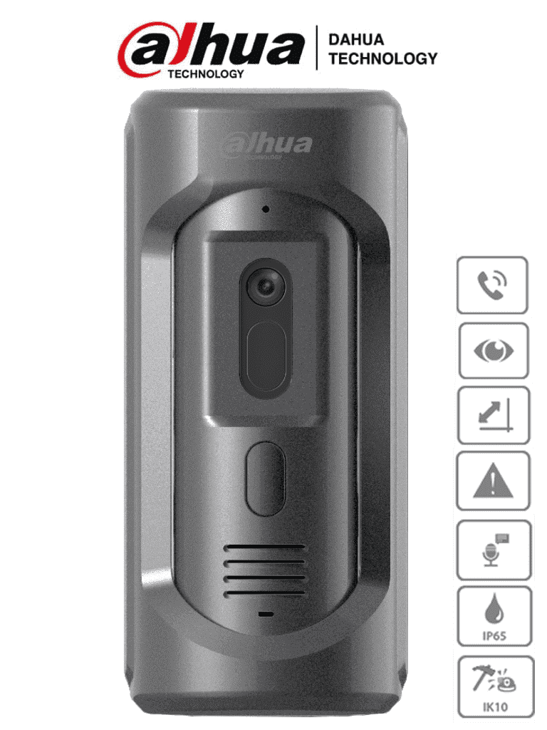 Frente de Calle DAHUA VTO2101E-P-S2 IP/ Antivandalico IK10/ 2MP/ IP65/ PoE 802.3 af