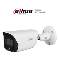 Cámara IP Dahua DH-IPC-HFW3449E-AS-LED 4MP FullColor 2.8mm WizSense SMD Plus 30m IP67 POE