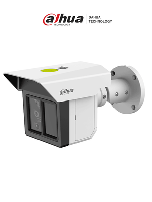Cámara de seguridad Dahua triple lente 2MP con detección humana/vehículos a 100m, visión IR 100m, ePoE, IP67/IK10, H.265
