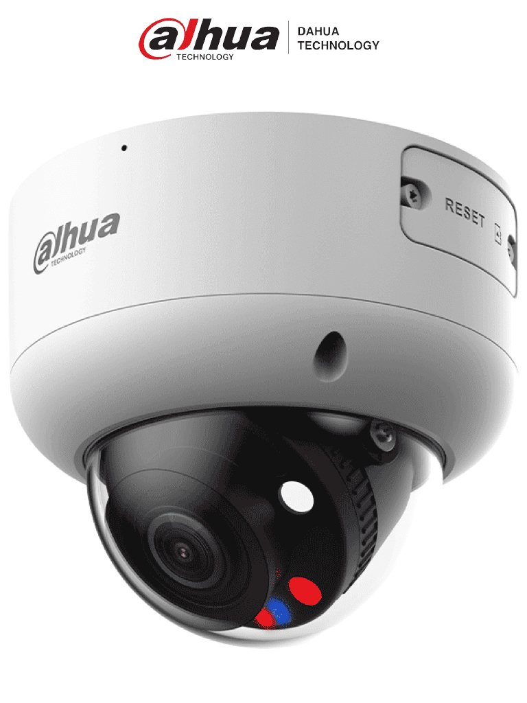 Cámara IP Domo Dahua DH-IPC-HDBW3849R1-ZAS-PV-S5 8MP WizSense Motorizado 2.7-13.5mm 40m IR Audio Bidireccional IP66