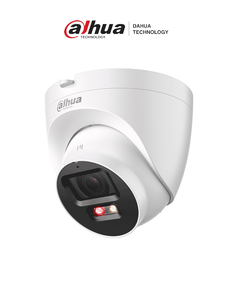 Cámara domo IP DAHUA IPC-HDW2249T-S-PV 2MP con Smart Dual Illumination, SMD Plus, micrófono y bocina, certificaciones IP67 e IK10.