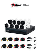 Dahua Technology DH-XVR1B08-I + 8x B2A21N-0360B videograbadores digitales 1920 x 1080 Pixeles H.264, H.264+, H.265, H.265+ AAC, G.711, PCM Si