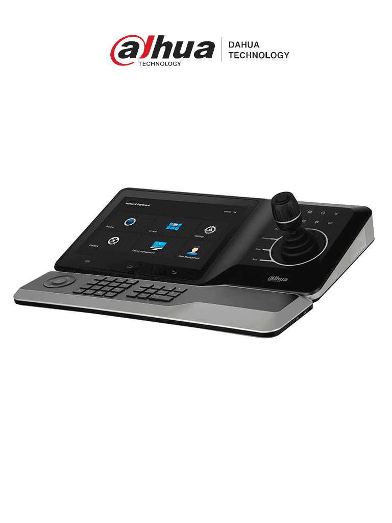 Teclado Controlador de Red Dahua DHI-NKB5200-F, Pantalla Táctil 10", Resolución 4K, WiFi, RS232/RS485