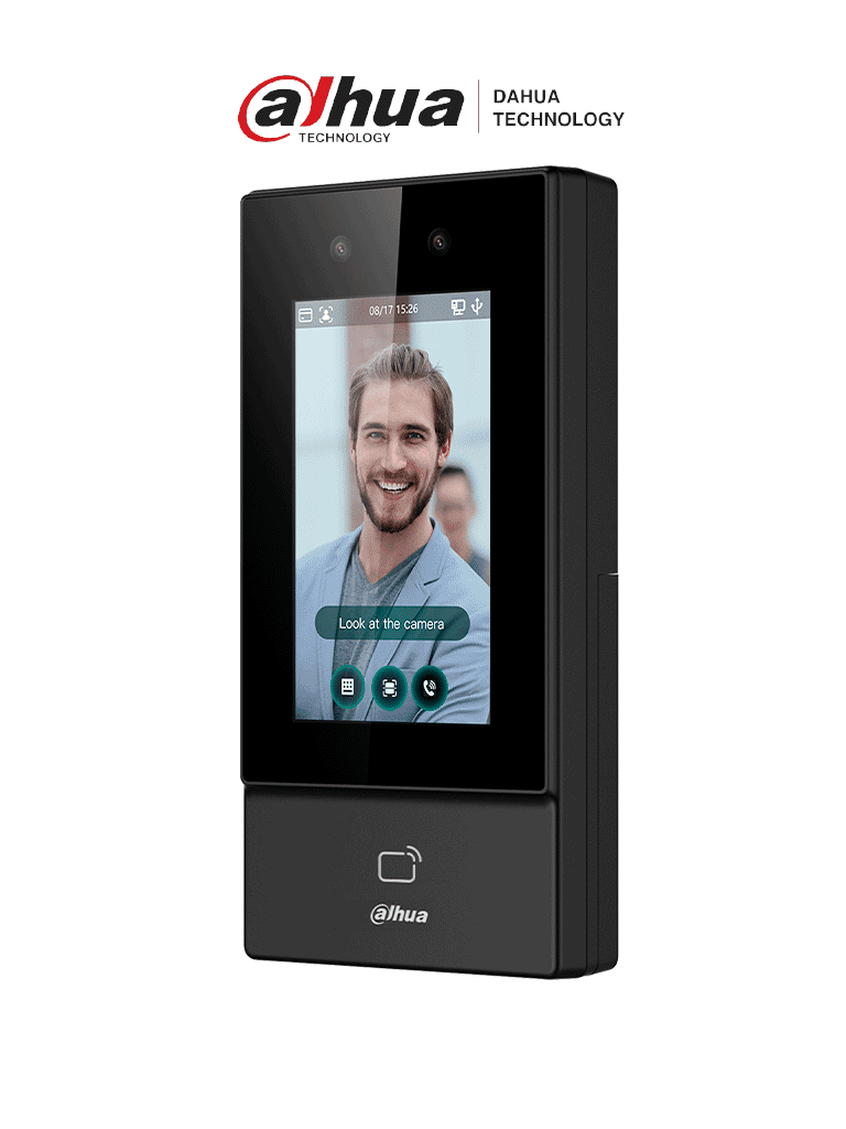 Control de Acceso Dahua ASI6213S-D con Reconocimiento Facial, Pantalla Táctil 4.3", 6000 Usuarios, 10,000 Tarjetas ID, IP65