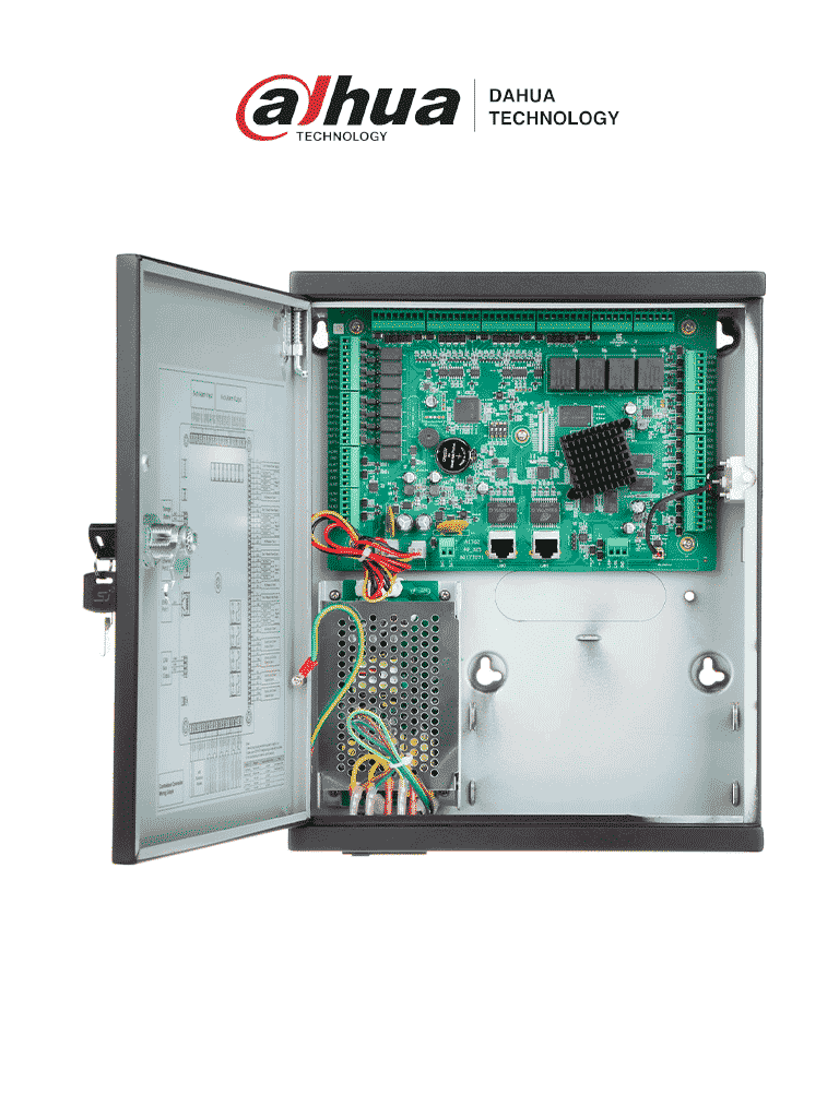 Control de acceso TCP/IP Dahua ASC2204C-H para 4 puertas con lectoras Wiegand/RS485, 200,000 tarjetas, 150,000 eventos