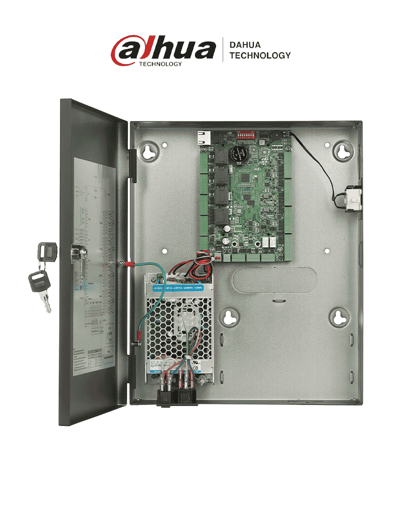 Control de Acceso DAHUA ASC2202C-D 2 Puertas 4 Lectoras 100,000 Usuarios 3,000 Huellas 500,000 Registros TCP/IP RS-485 Wiegand
