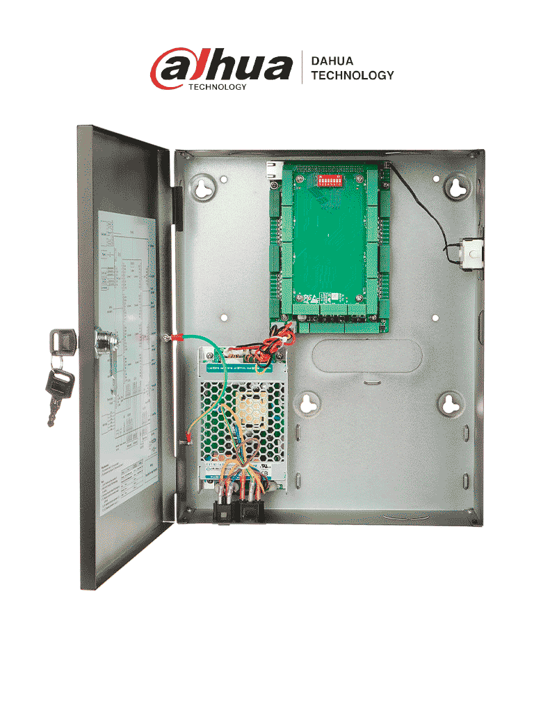 Control de Acceso TCP/IP Dahua DHI-ASC2208C-S para 8 Puertas y 8 Lectoras, 100,000 Tarjetas, 150,000 Eventos, Biométricos, Batería de Respaldo