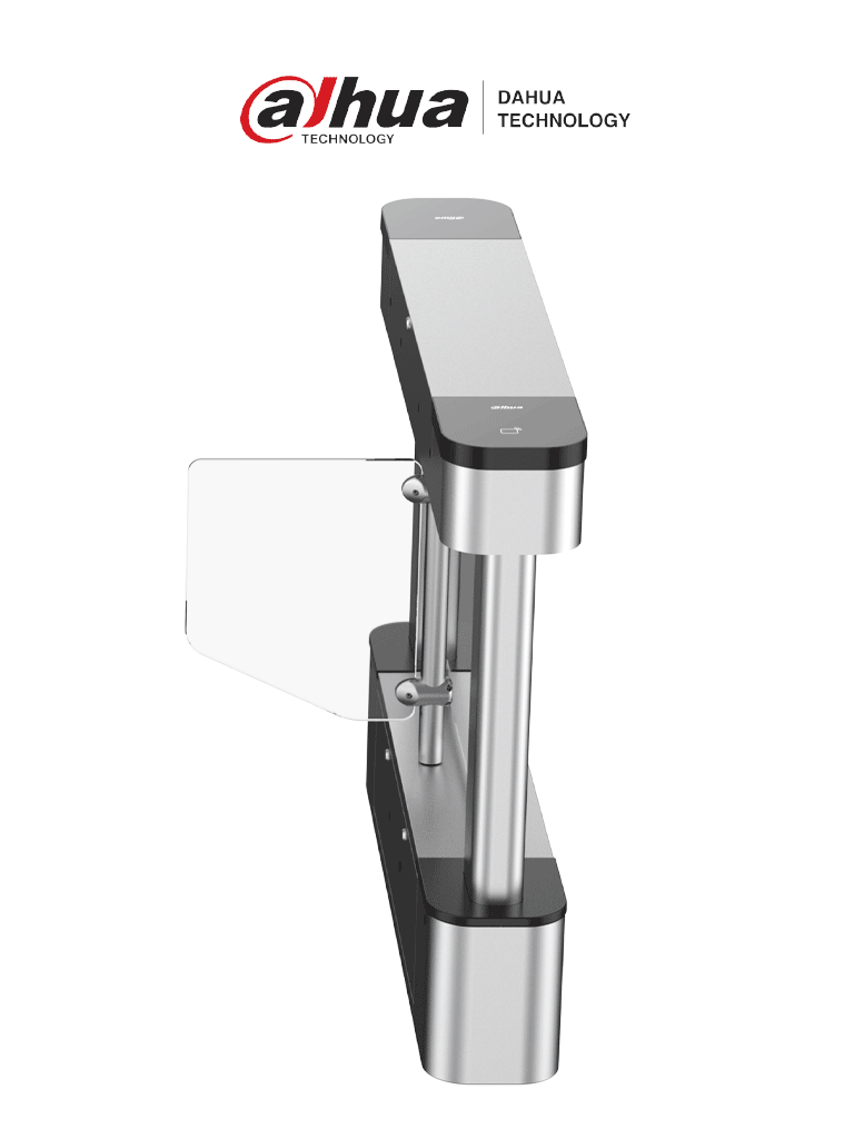 Swing Barrier DAHUA DHI-ASGB210Y-R Derecha 600mm IR/ Servomotor/ Alarma Sonora/Luminosa