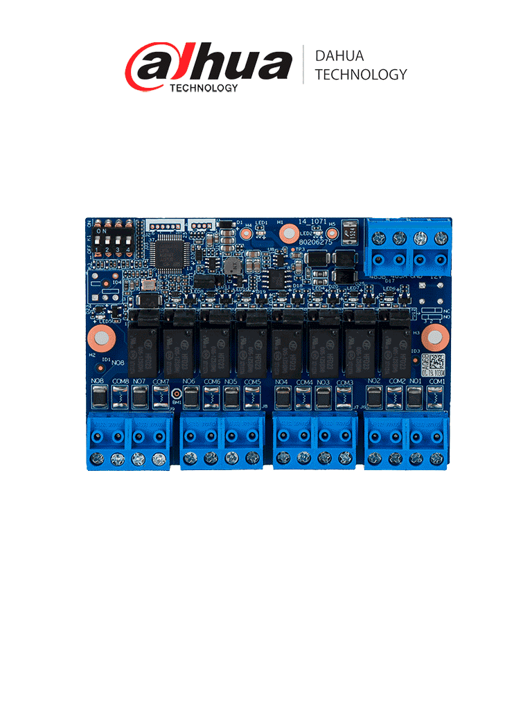 Módulo de Expansión Dahua ARM708-RS, 8 Canales, RS485, Compatible con Panel ARC3008C
