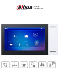 Dahua Technology VTH2421FW sistema de intercomunicación de video 17,8 cm (7") Negro, Blanco