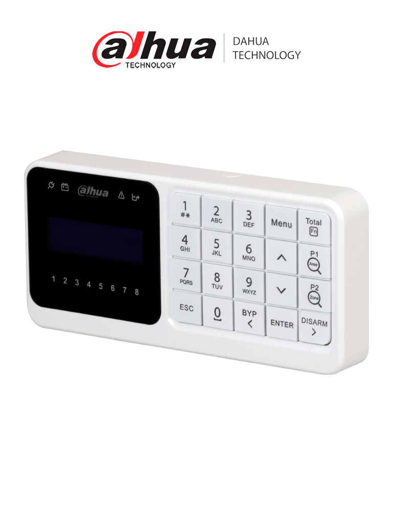 Dahua Teclado LCD DHI-ARK30C, 8 Áreas, Display de Alarmas, Estatus LED