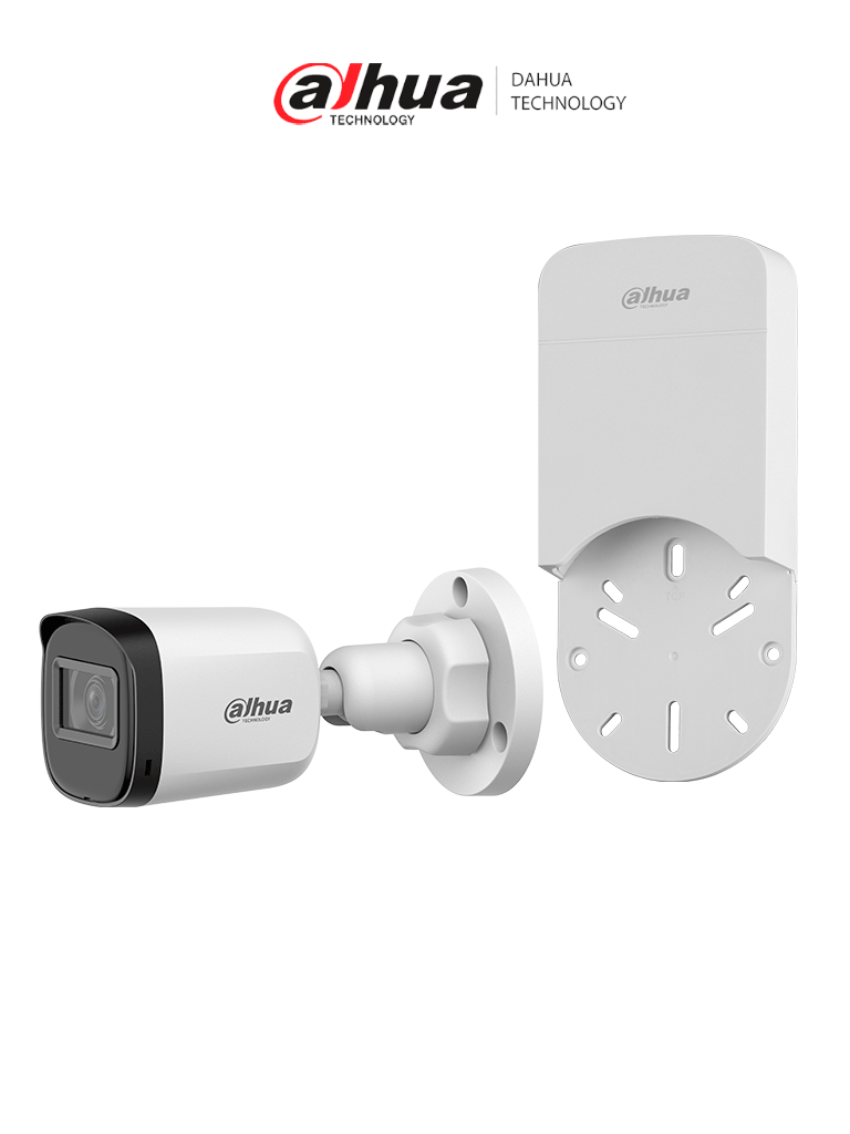 Cámara Bullet Dahua HAC-B1A21N-U, 2MP, Lente 3.6mm, IR 30m, IP67, Caja PFA12A
