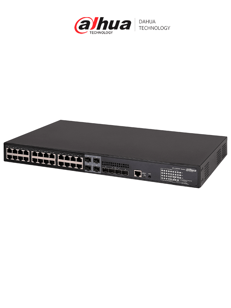 Switch Gigabit DAHUA DH-AS5500-24GT4XF-370 / 24 Puertos PoE / Funciones L2 y L3 / IRF2 / Nivel empresarial