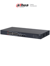 Dahua Technology DH-CS4218-16ET-135 dispositivo de redes Gestionado L2 Gigabit Ethernet (10/100/1000) Energía sobre Ethernet (PoE) Negro