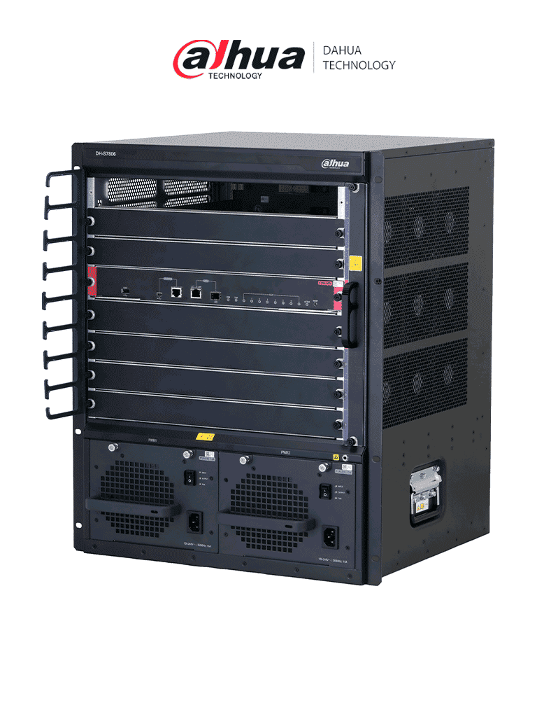 Switch Core Administrable DAHUA DH-S7806, 76.8Tbps, 8640Mpps, A Prueba de Rayos, Hot Swap, 8 Slots, IPv4 e IPv6