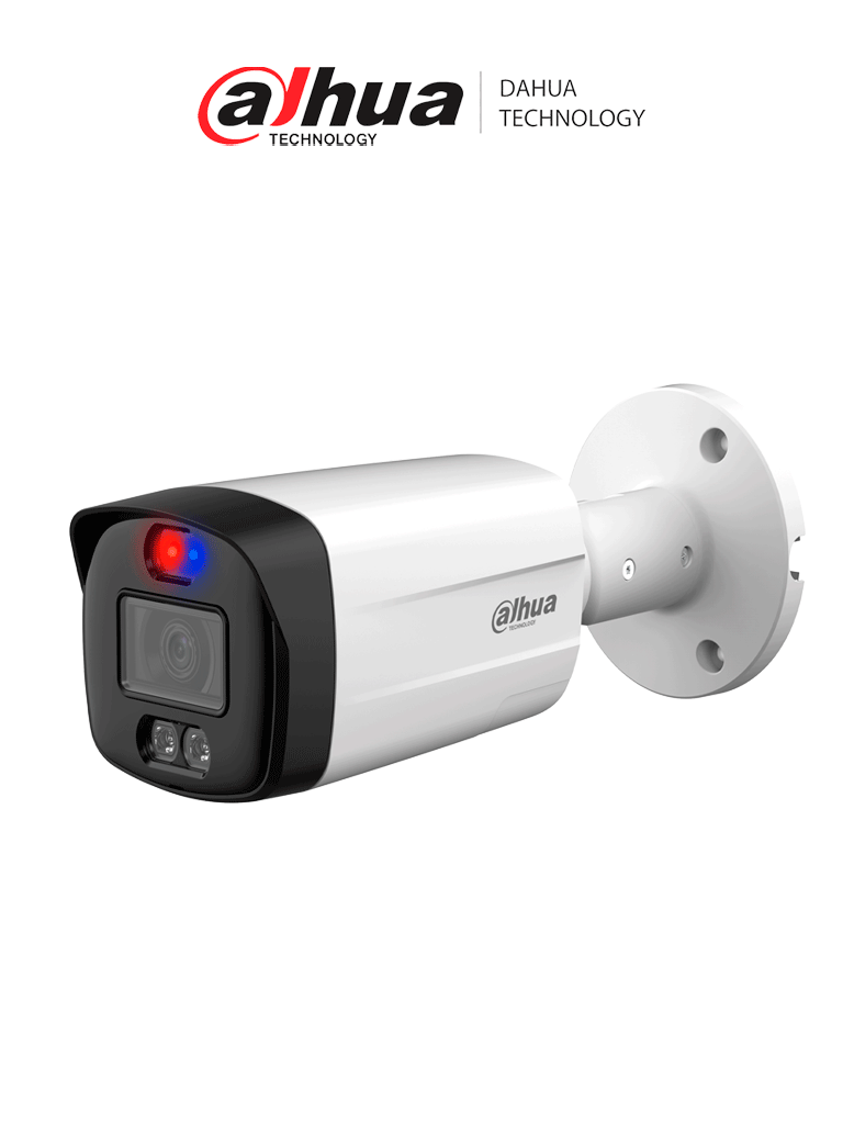 Cámara Bullet DAHUA 4k TiOC Full Color 3.6mm 40 Mts IP67 Micrófono Alarma PV-S2