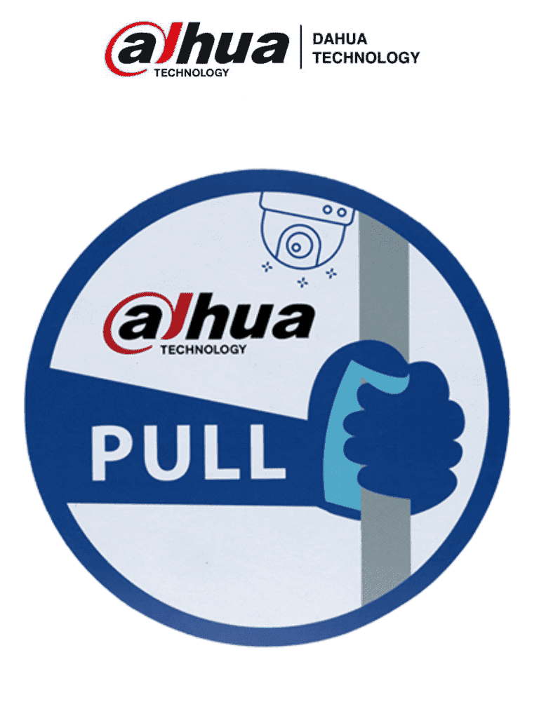 Calcomanía para Puertas de Cristal Dahua MATPRO041, con Logo Dahua, Promocional