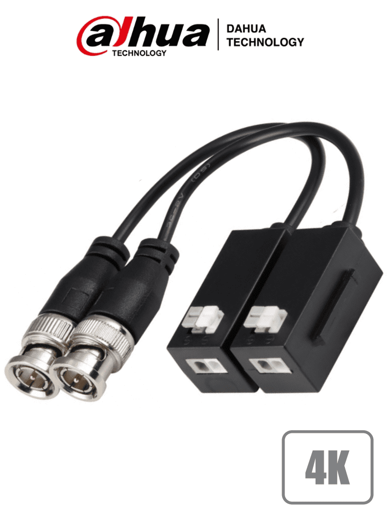 Transceptores Pasivos Dahua PFM8004K 4K/8MP/200m/720P-1080P-4MP-5MP-4K/HDCVI-TVI-AHD-CVBS