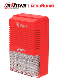 Lámpara Estroboscópica DAHUA WISUALARM HY-1500 - Sirena Direccionable/ Volumen 75-115 dB/ 24V DC/ Normas EN54-3, EN54-23