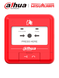 Dahua Technology DHI-HY-C121 pulsadores de alarma contra incendios Alámbrico Rojo CC 16 - 28 V