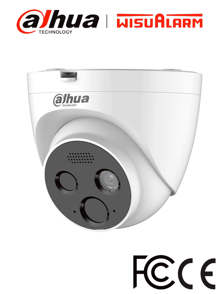 Cámara IP Térmica Dahua HY-FT431LDP 4MP VOx Alta Sensibilidad/ Detección de Fuego/ Alarma Punto Frio/ Micro SD/ IP67