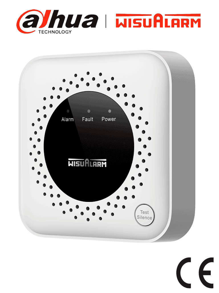 Detector de gas metano Dahua DHI-HY-GA40A, sensor catalítico, relevador, válvula, temperatura, alarma 70 dB, CE