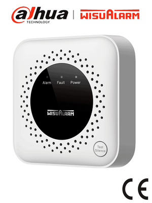 Detector de gas metano Dahua DHI-HY-GA40A, sensor catalítico, relevador, válvula, temperatura, alarma 70 dB, CE