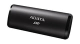 ADATA SE760 2 TB USB Tipo C 3.2 Gen 2 (3.1 Gen 2) Negro, 1000 MB/s, ASE760-2TU32G2-CBK