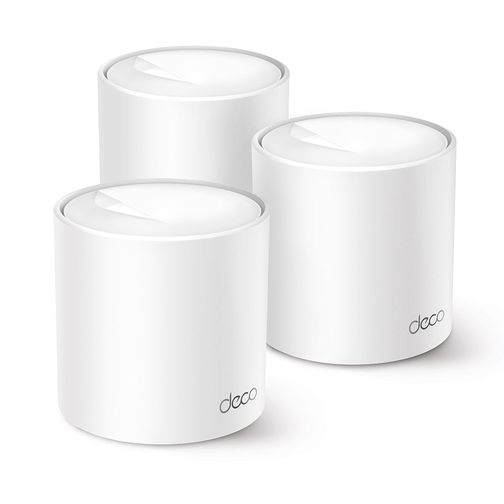 DECO X10 (3-PACK) - TP-Link Deco X10 Doble banda (2,4 GHz / 5 GHz) Wi-Fi 6 (802.11ax) Blanco 2 Interno, Enrutador de malla, 190 m²
